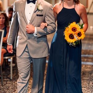 Azazie Navy Bridesmaid Dress